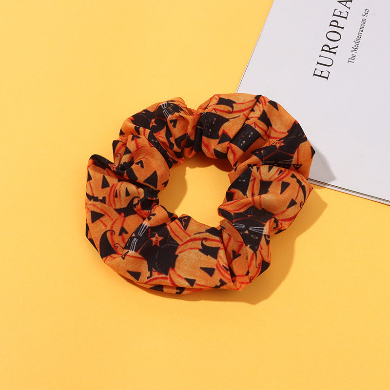 Wholesale Halloween Large Intestine Circle Party Plaid Skull Ghost Festiva Polyesterl Headband